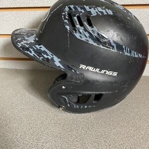 Rawlings‎ Baseball Batting Helmet Youth Black Digital Camo Authentic 6 3/4-7 1/8